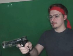 CircleToonsHD pointing a gun Meme Template