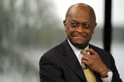 Herman Cain adjusting tie Meme Template