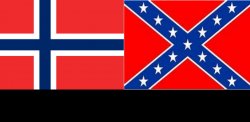 Norwegian Flag vs Rebel Flag Meme Template