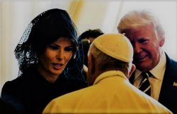 The Pope, Trump and  Melania Meme Template