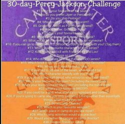 Percy Jackson 30 Day Challenge Meme Template