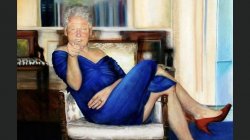 Bill Clinton wearing blue dress Meme Template