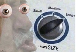 Unsee size large Meme Template