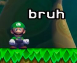 Luigi bruh Meme Template