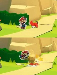 Mario smash dog Meme Template