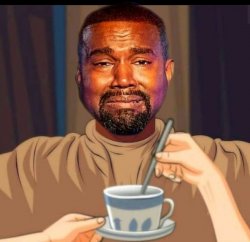 Kanye West Cartoon In The Sunken Place Meme Template
