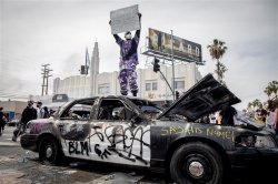 Protestors Police Car Meme Template