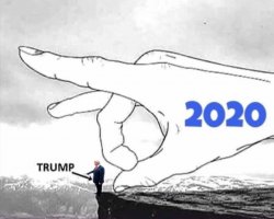 Trump Flicked Away 2020 Election Meme Template