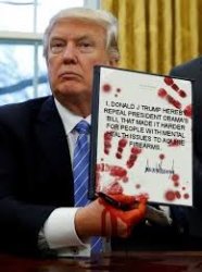blood on hands trump Meme Template