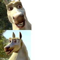 Shrek Donkey Blank Template - Imgflip