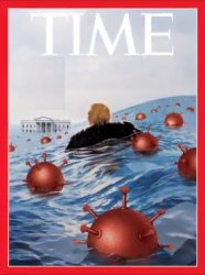 Time Cover Trump floating away from the White House Meme Template