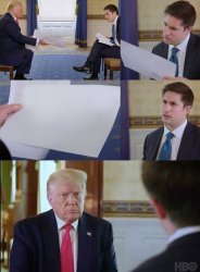 Trump Swan Interview Meme Template