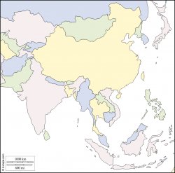 Asia Map Meme Template