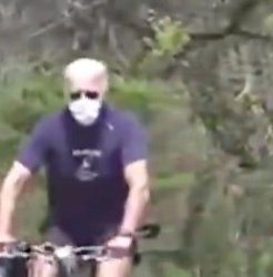Biden on a bike Meme Template