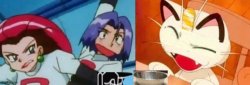 Jessie yelling at meowth Meme Template