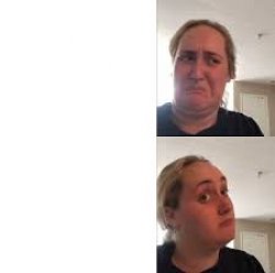 Frowning woman Meme Template
