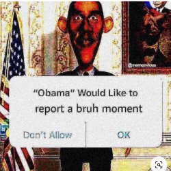Obama Bruh moment Meme Template