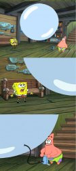 Spongebob Paint Bubble Meme Template