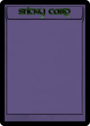 Sticky Card Meme Template