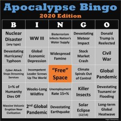 apocolypse bingo Meme Template