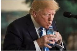 Trump Drinking Water meme Meme Template