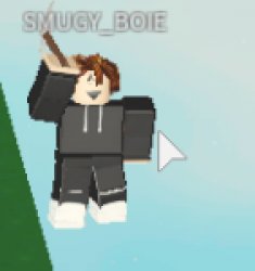 Floating roblox person Meme Template