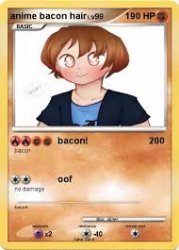 Pokemon Bacon Hair anime Meme Template
