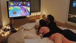 Couple watching tv Meme Template