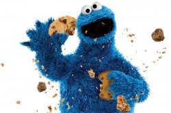 Messy cookie monster Meme Template