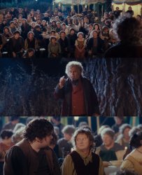 Bilbo Explaining Confused Meme Template