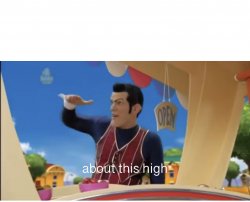 Measuring Robbie Rotten (tall) Meme Template