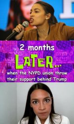 AOC surprised by turn of events Meme Template