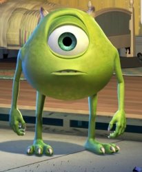 Mike Wazowski Normal Face (Monsters Inc) Meme Template