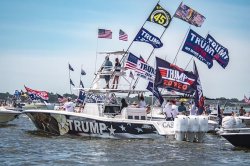 Online Trump Boat Parade Meme Template