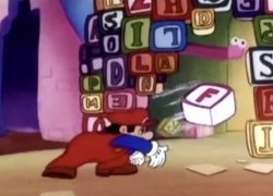Mario yeets f Meme Template