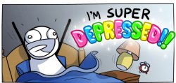 I’m Super Depressed! Meme Template