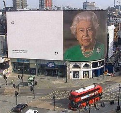 empty queen billboard Meme Template