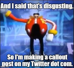 Eggman's announcement Meme Template