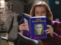 Scully reading Meme Template