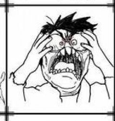 Confused screaming Rage Comics Edition Meme Template