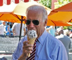 Joe Biden eating ice cream Meme Template