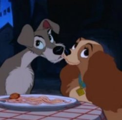 Lady and the Tramp Meme Template
