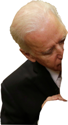 Biden Sniffing Transparent Meme Template