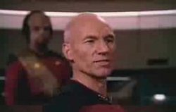 Picard shut up Wesley Meme Template
