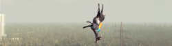 Flying Goat from Goat Sim Meme Template