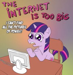 Mlp the internet is too big Meme Template