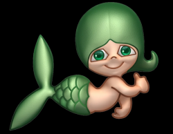 TV Verdes Mares Mermaid 3D Meme Template