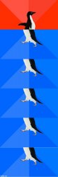 Socially awesome 5x socially awkward penguin Meme Template
