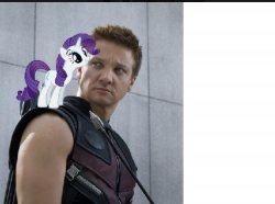 Hawkeye My little pony Meme Template
