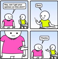 Pink Shirt Marker Meme Template